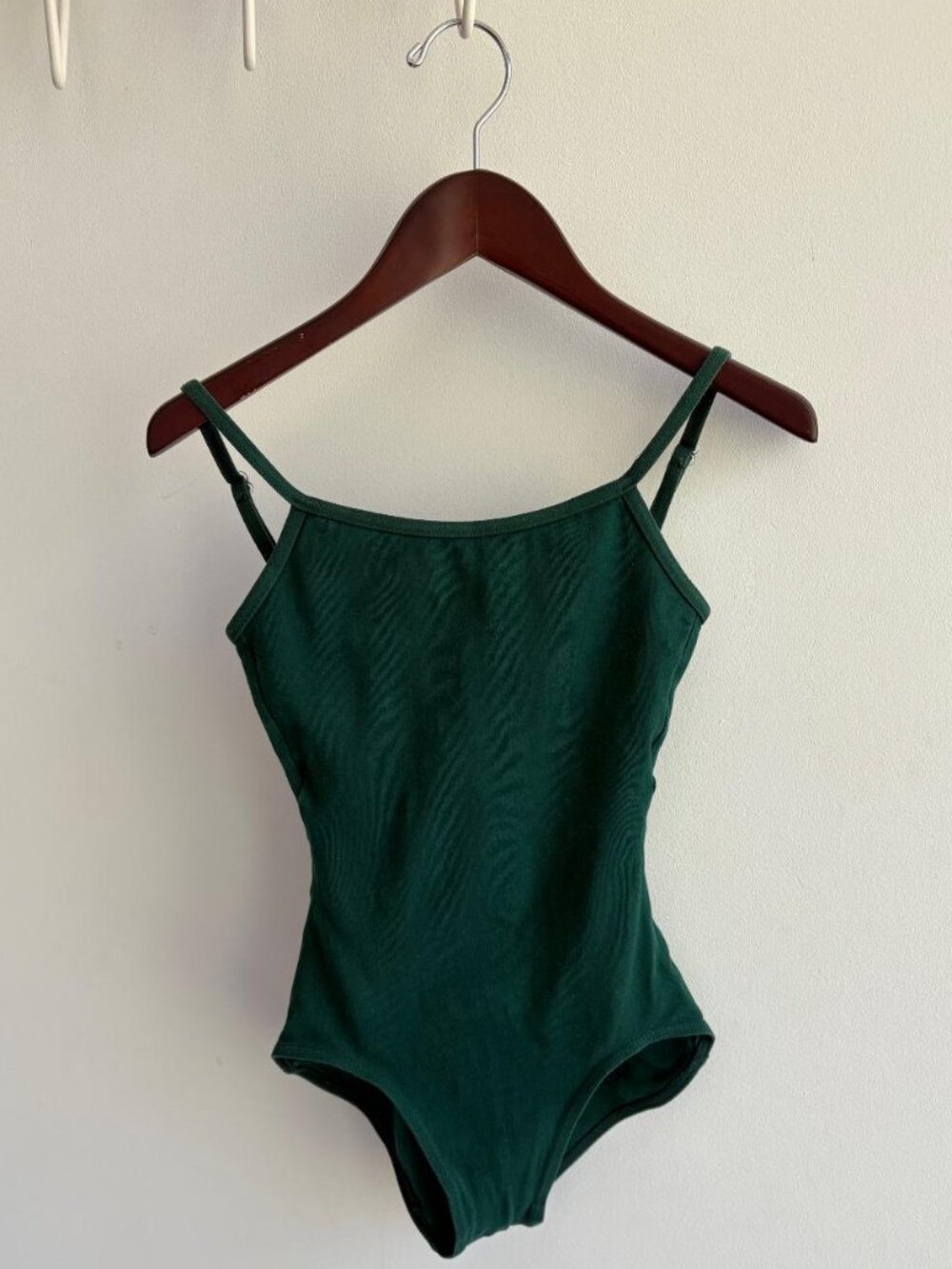 Capezio Hunter Green Camisole Leotard with Adjustable Straps